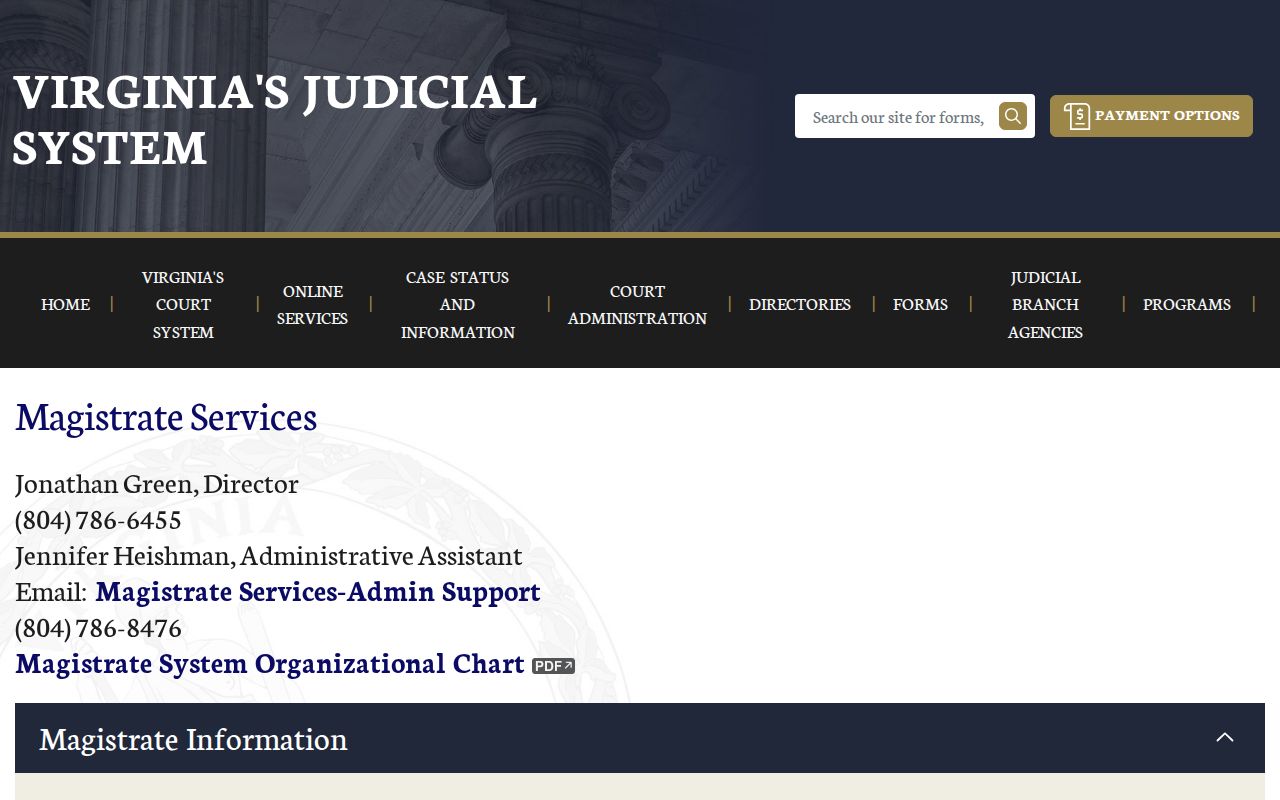 Wythe County arrest warrant issuance authority and magistrate review